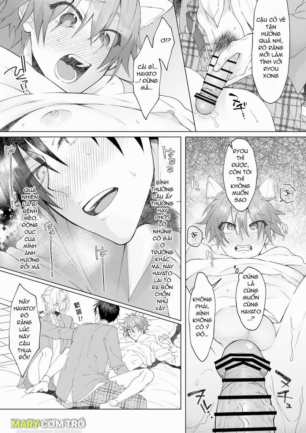 Cách Duy Nhất Để Chữa Bệnh Phát Tình Của Tôi Là Hứng Tinh Từ Hai Thằng Bạn Ư! 3 trang 30