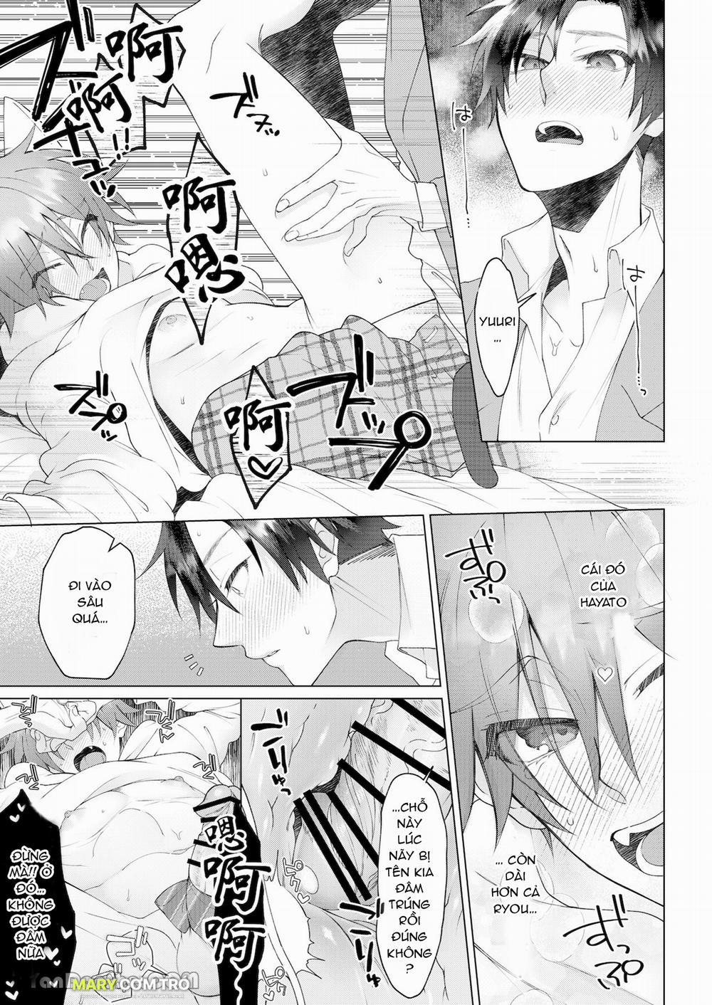 Cách Duy Nhất Để Chữa Bệnh Phát Tình Của Tôi Là Hứng Tinh Từ Hai Thằng Bạn Ư! 3 trang 32