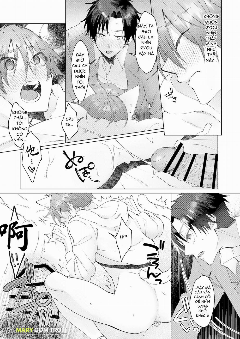 Cách Duy Nhất Để Chữa Bệnh Phát Tình Của Tôi Là Hứng Tinh Từ Hai Thằng Bạn Ư! 3 trang 34