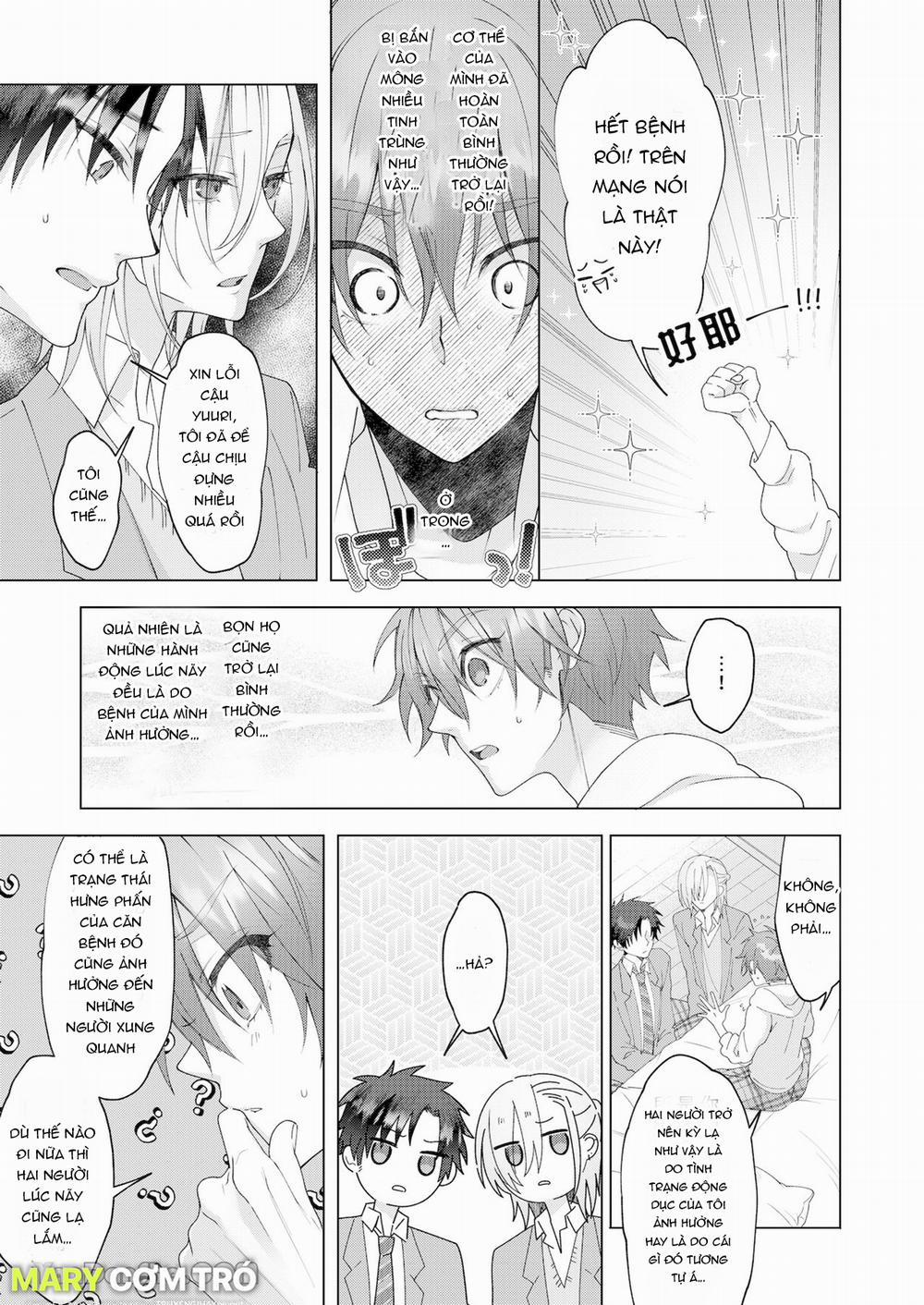 Cách Duy Nhất Để Chữa Bệnh Phát Tình Của Tôi Là Hứng Tinh Từ Hai Thằng Bạn Ư! 3 trang 54