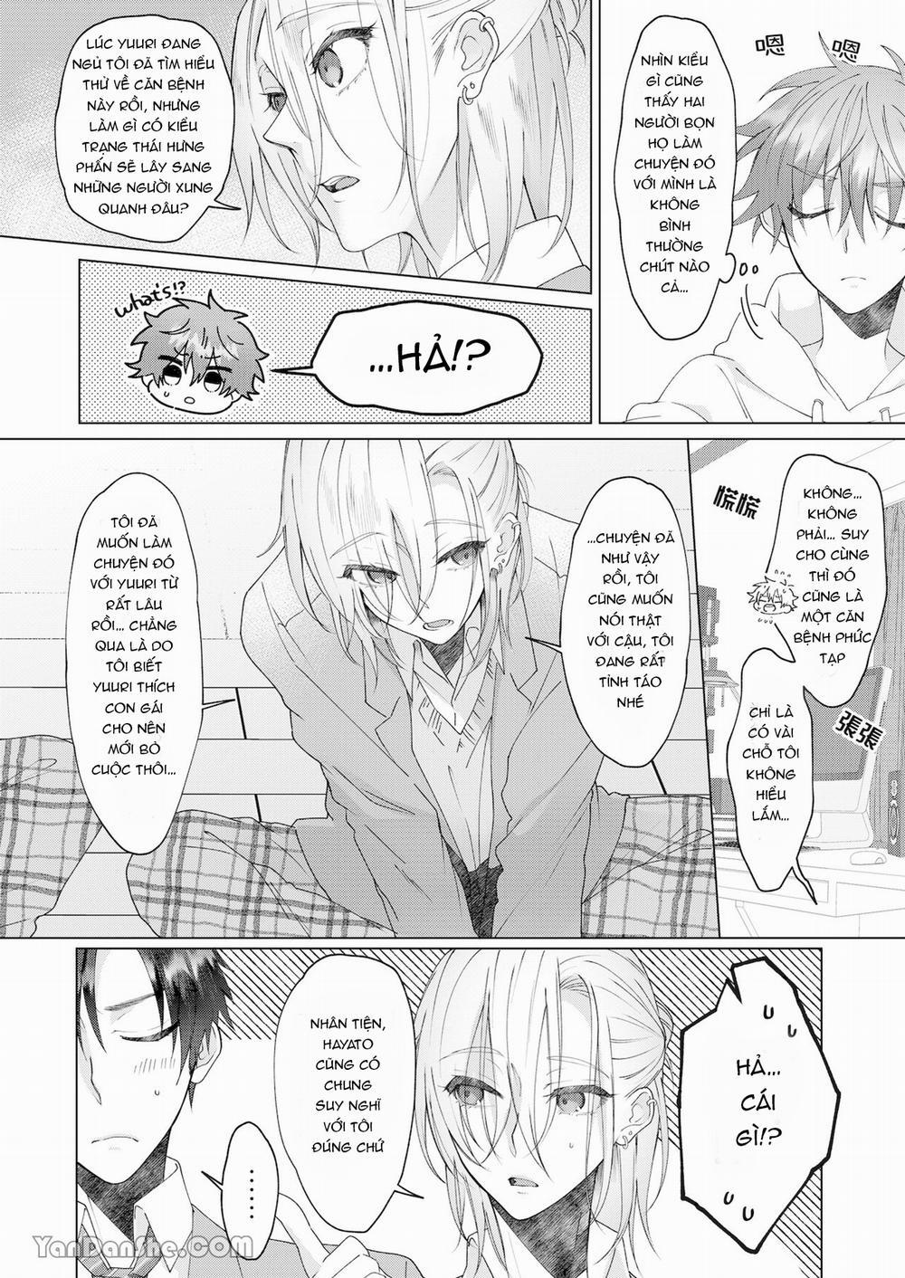 Cách Duy Nhất Để Chữa Bệnh Phát Tình Của Tôi Là Hứng Tinh Từ Hai Thằng Bạn Ư! 3 trang 55