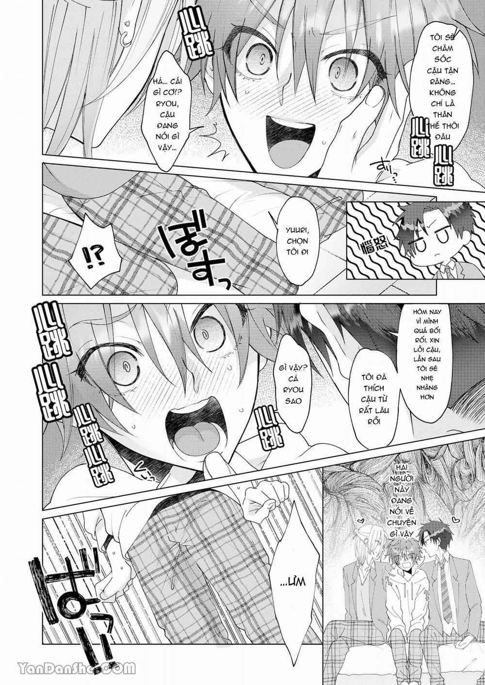 Cách Duy Nhất Để Chữa Bệnh Phát Tình Của Tôi Là Hứng Tinh Từ Hai Thằng Bạn Ư! 3 trang 57