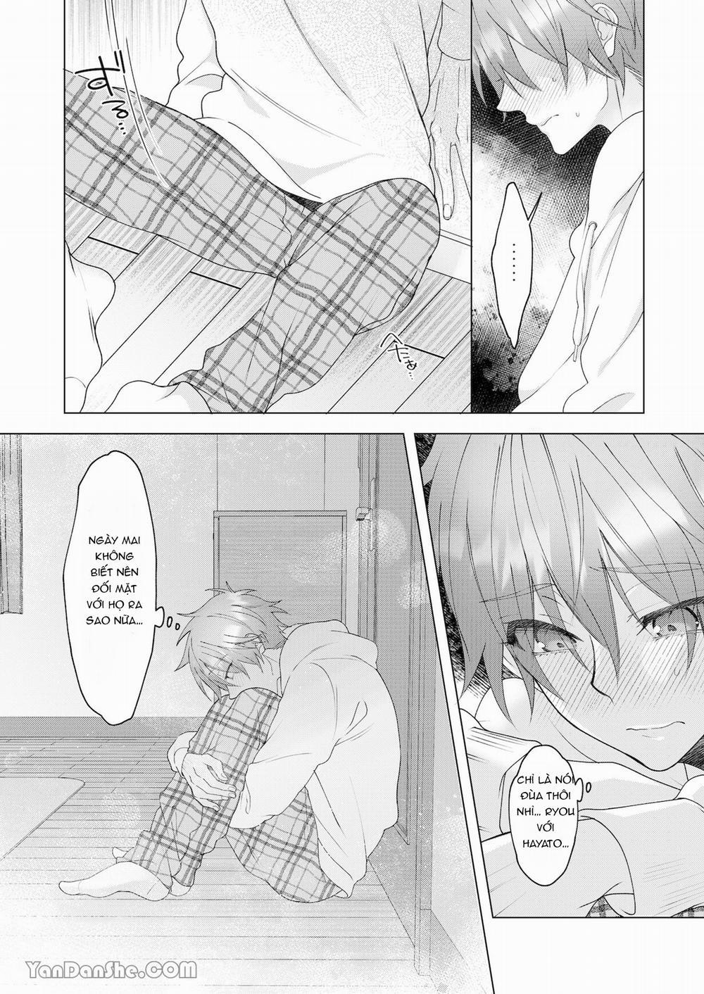 Cách Duy Nhất Để Chữa Bệnh Phát Tình Của Tôi Là Hứng Tinh Từ Hai Thằng Bạn Ư! 3 trang 59