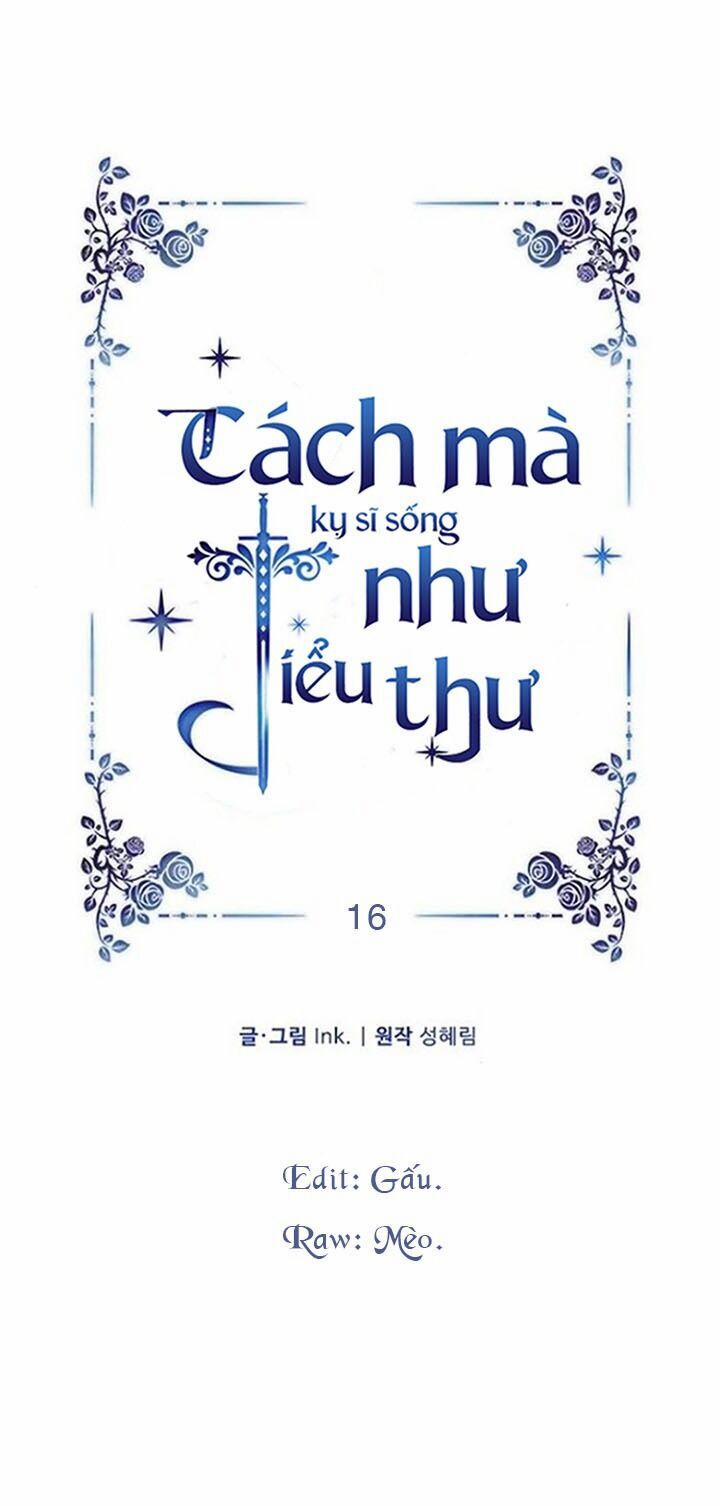 Cách Mà Kỵ Sĩ Sống Như Tiểu Thư 16 trang 1