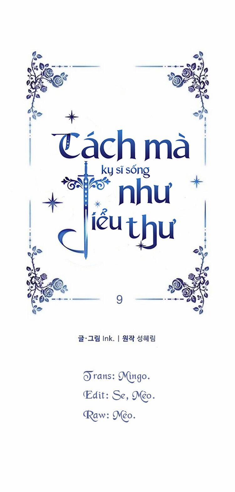 Cách Mà Kỵ Sĩ Sống Như Tiểu Thư 9 trang 1