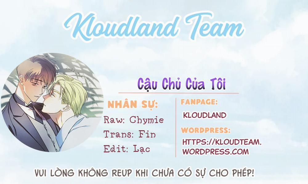 Cậu Chủ Của Tôi 1 trang 1