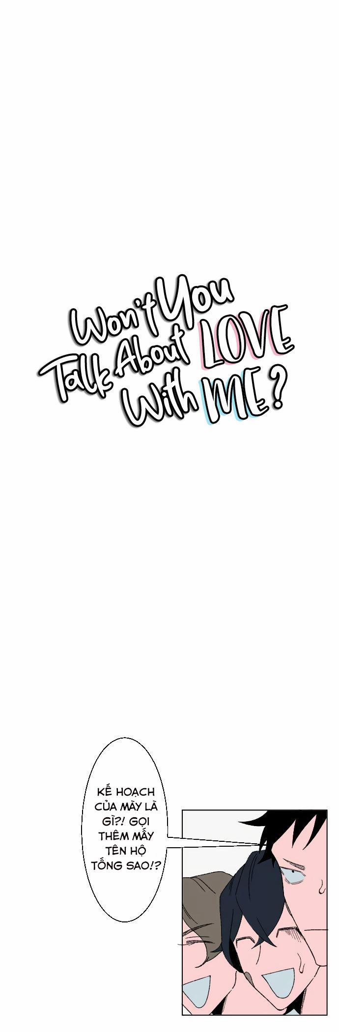 CẬU SẼ KHÔNG NÓI CHUYỆN YÊU ĐƯƠNG VỚI TÔI CHỨ 4 trang 2
