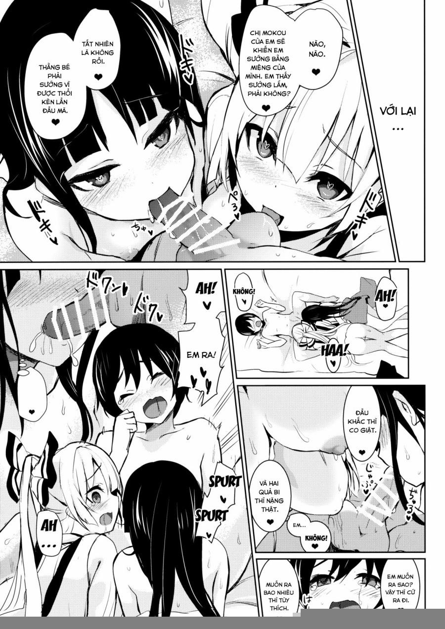 Chị Mokou Và Shota (Và Kaguya) (Touhou Project) 1 trang 5