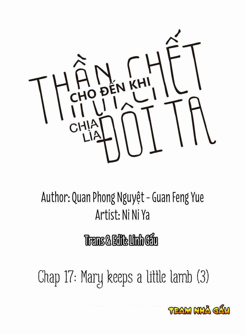 Cho Đến Khi Thần Chết Chia Lìa Đôi Ta 17 trang 1