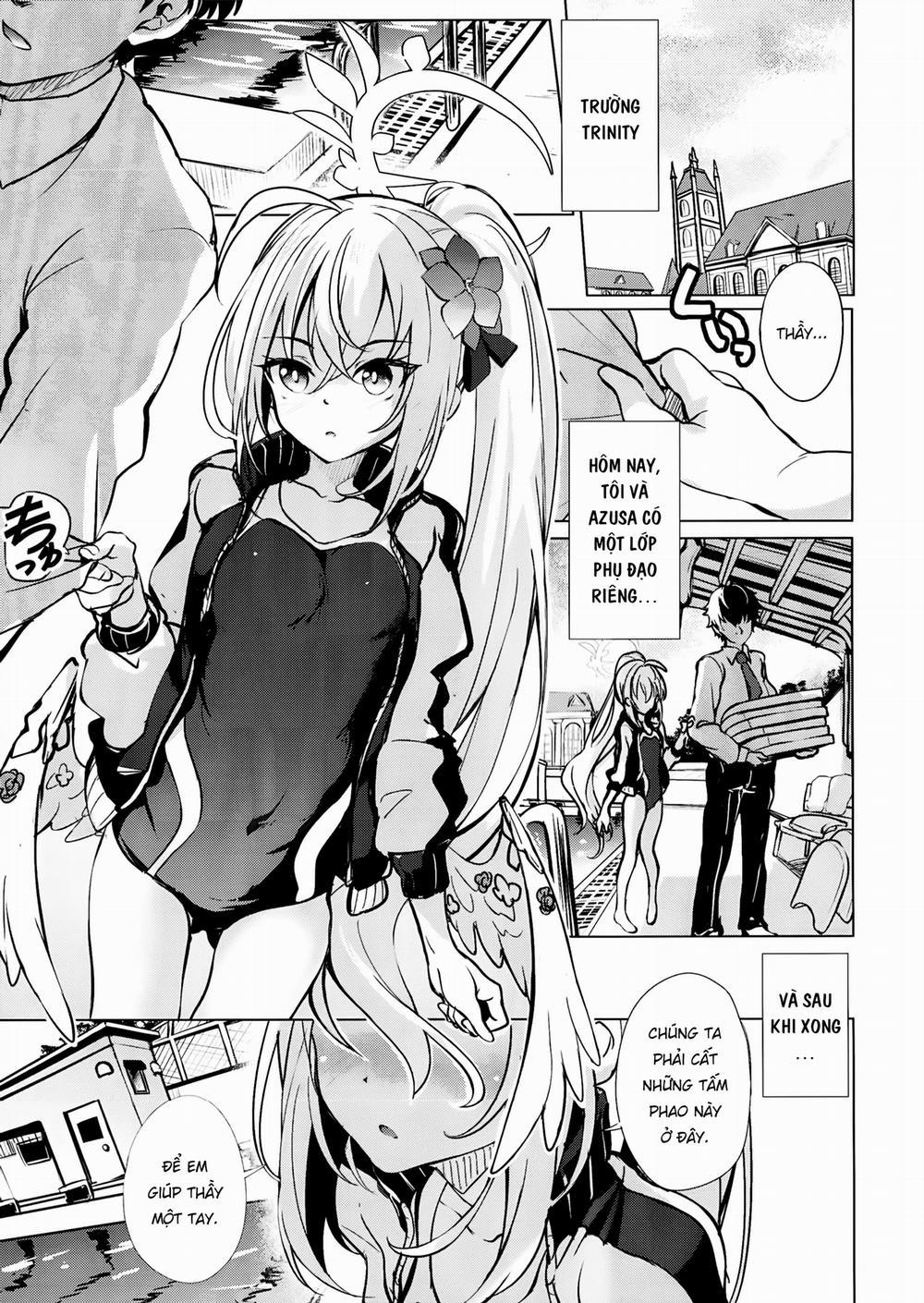 Chơi bé Azusa tại trường Oneshot trang 4