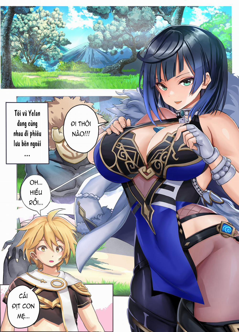 Chốn thiên đường Genshin Ngoại Truyện 0 Chơi Dì Lan lộ thiên! trang 2