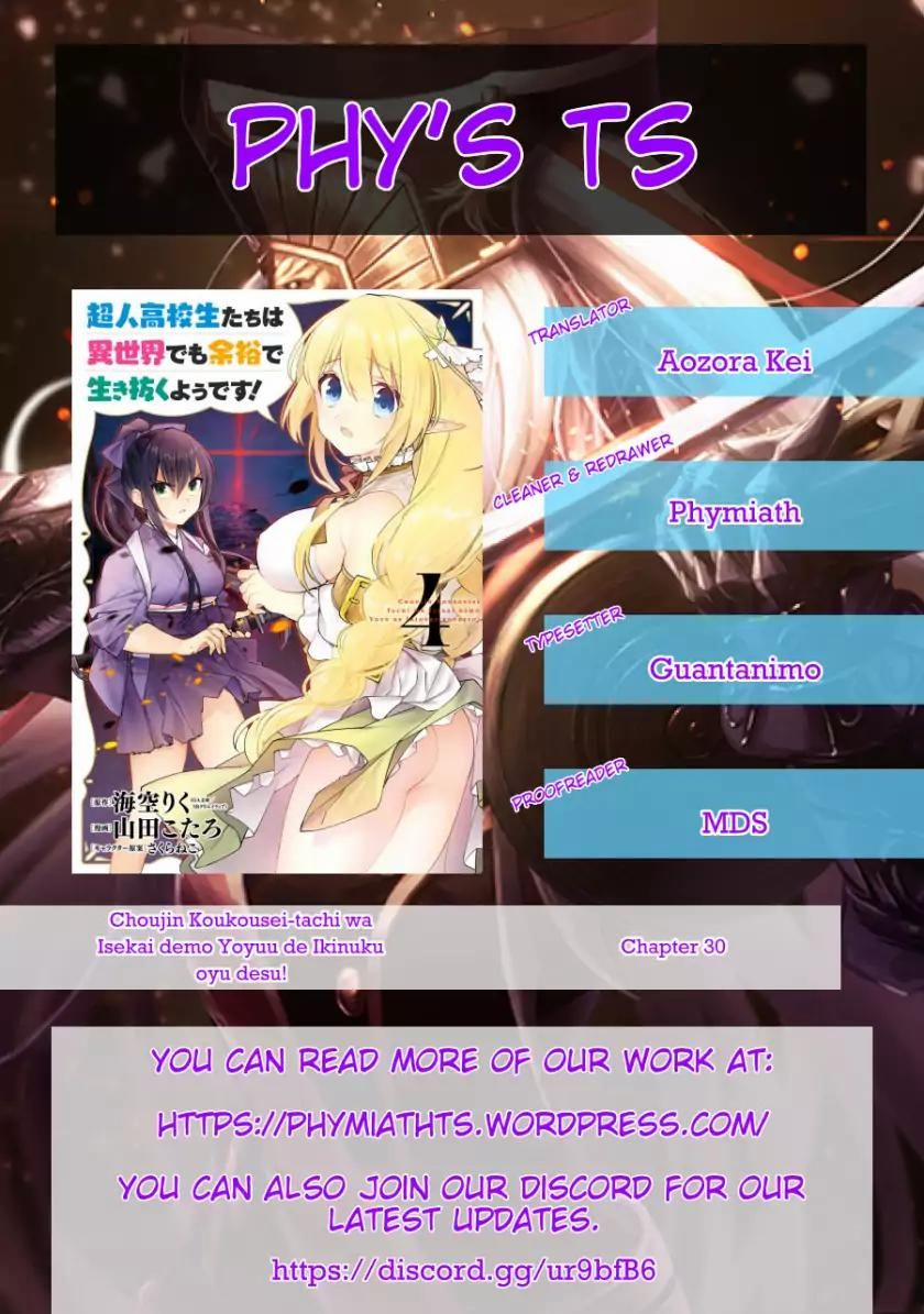 Choujin Koukousei-Tachi Wa Isekai Demo Yoyuu De Ikinuku You Desu 30 trang 22