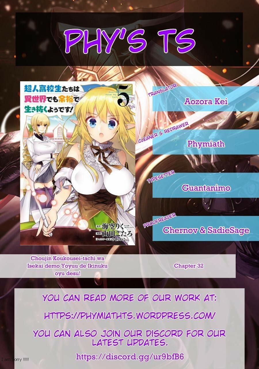 Choujin Koukousei-Tachi Wa Isekai Demo Yoyuu De Ikinuku You Desu 32 trang 24