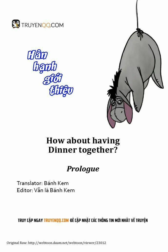 Chúng Ta Ăn Tối Cùng Nhau Nhé? 1 trang 1