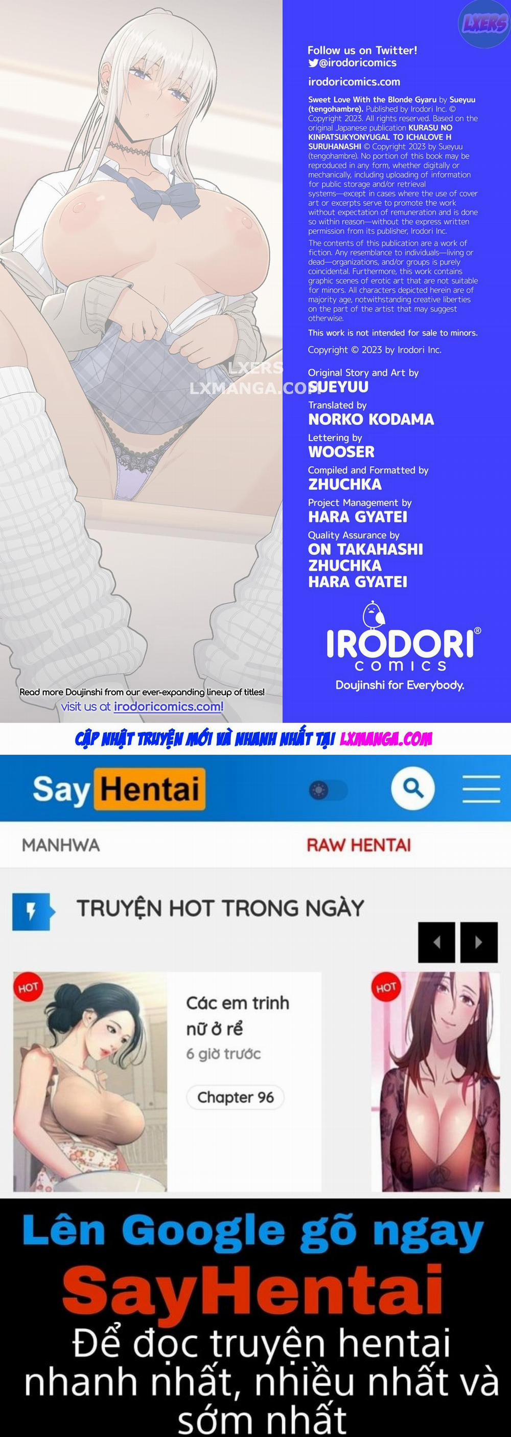 Class no Kinpatsu Kyonyuu Gal to Itya Love Ecchi suru Hanashi Oneshot trang 45