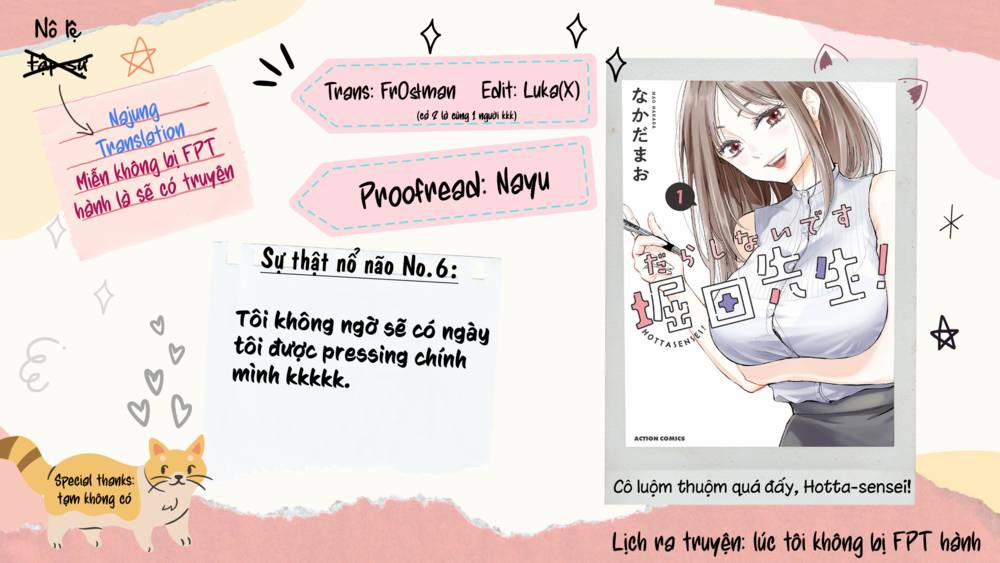 Cô Luộm Thuộm Quá Đấy, Hotta-Sensei! 8 trang 11