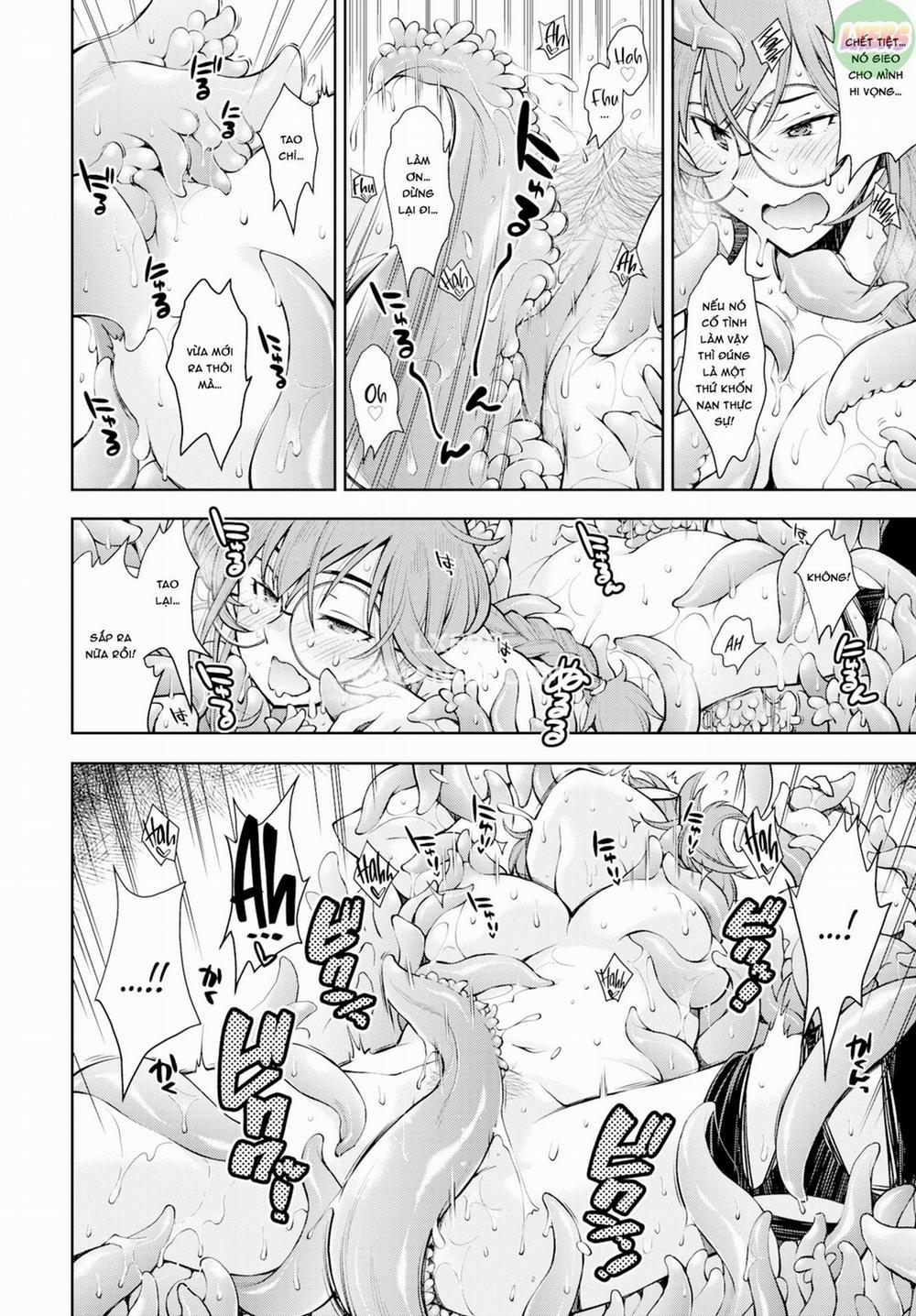 Có một mê cung mà một nữ hiền nhân không thể trốn thoát cho đến khi cô ấy đánh bại các xúc tu Oneshot trang 16