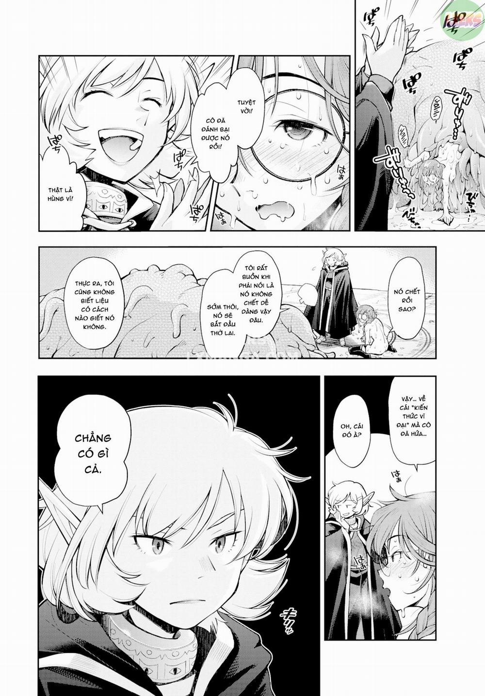 Có một mê cung mà một nữ hiền nhân không thể trốn thoát cho đến khi cô ấy đánh bại các xúc tu Oneshot trang 20