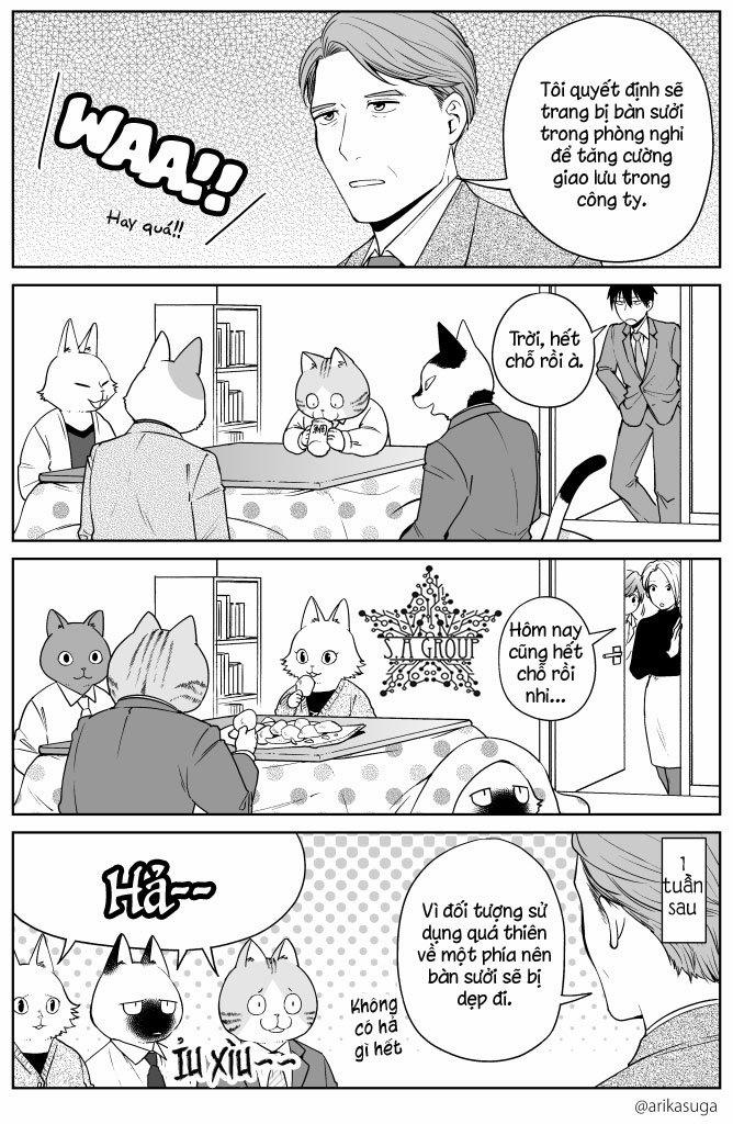 Công Ty Làm Việc Cùng Với Mèo -[Chap 1-2] 2 trang 9