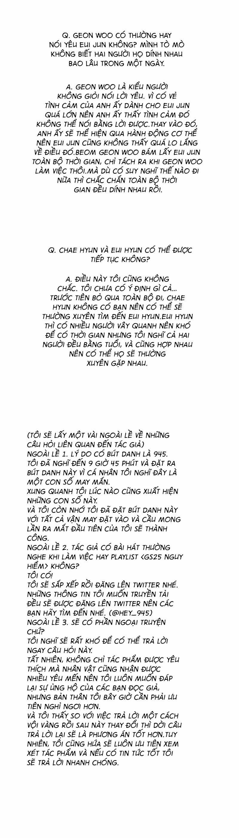 Cửa Hàng Tiện Lợi Nguy Hiểm 0 Hậu Kỳ trang 14