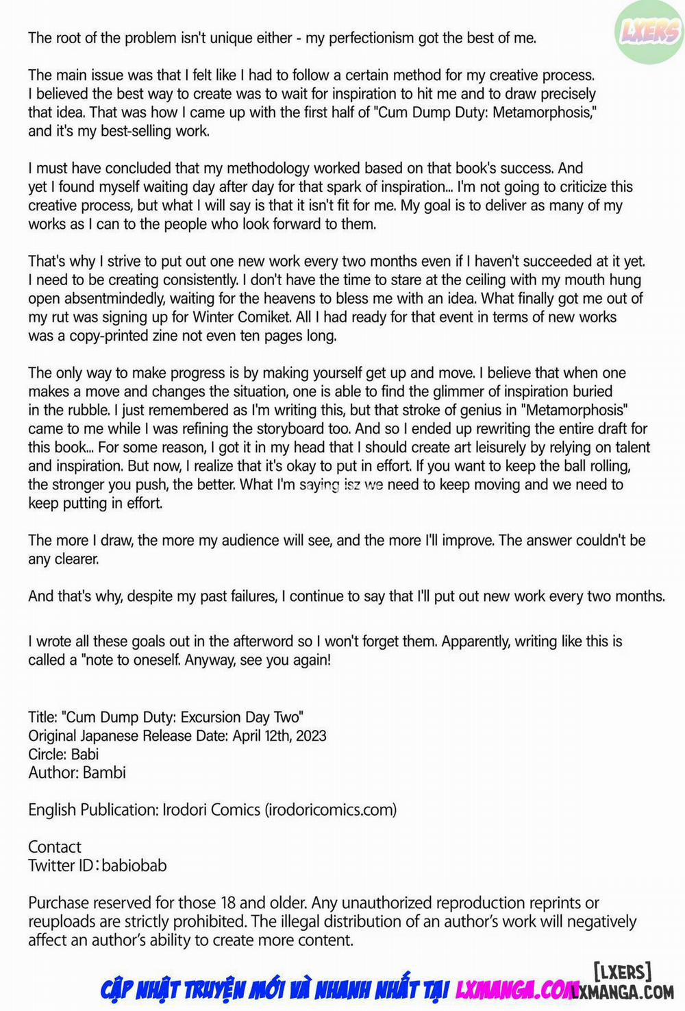 Cum Dump Duty - Excursion 2 END trang 73