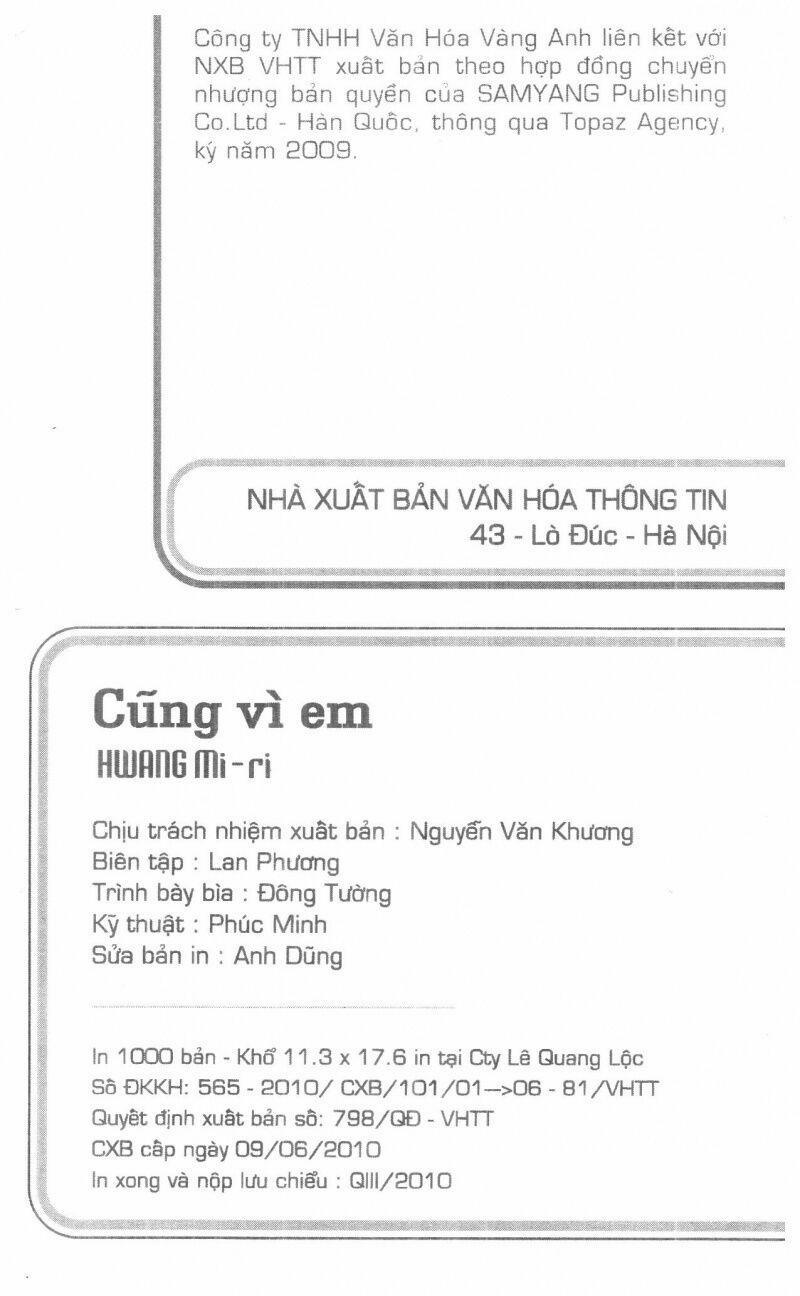 Cũng Vì Em 1 trang 1