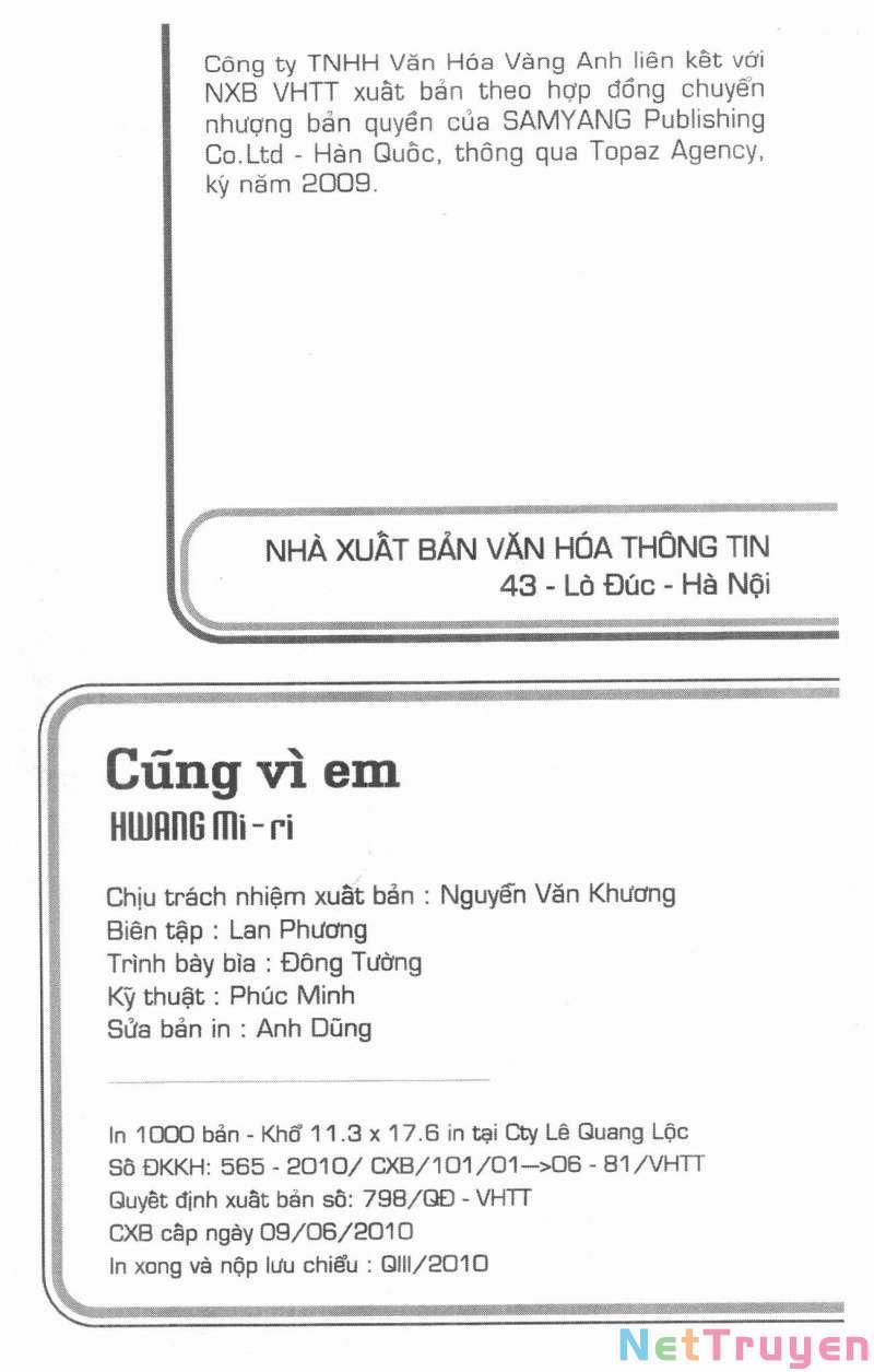 Cũng Vì Em 16 trang 1