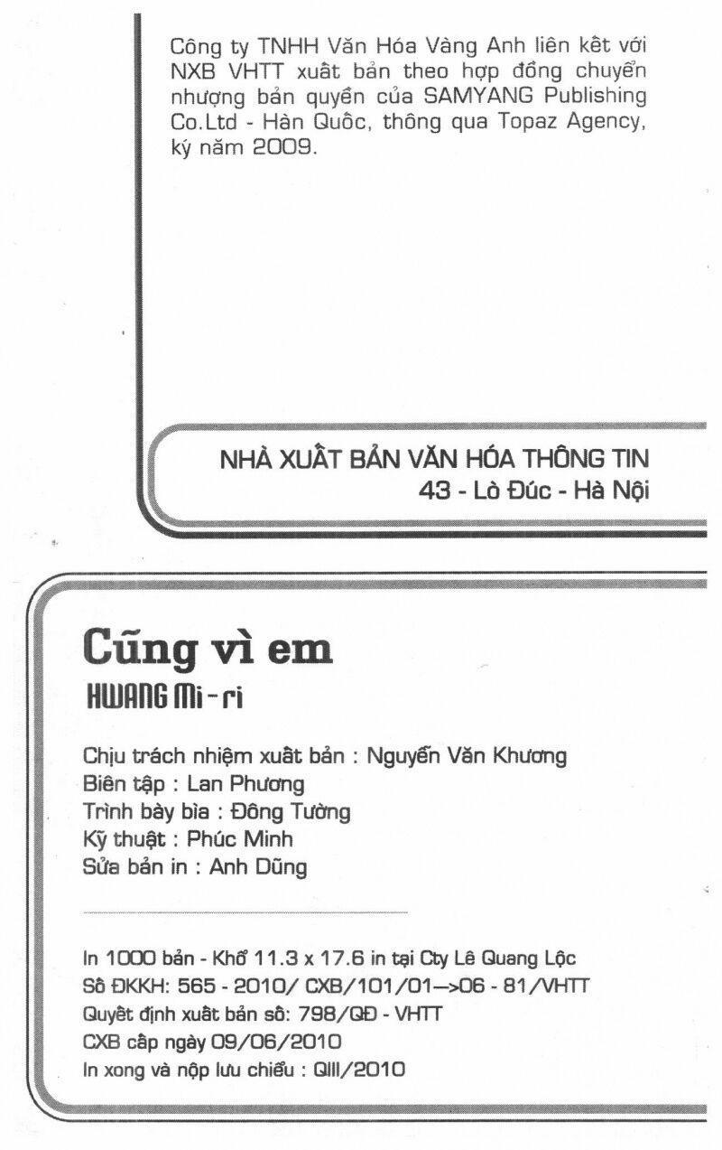 Cũng Vì Em 3 trang 1