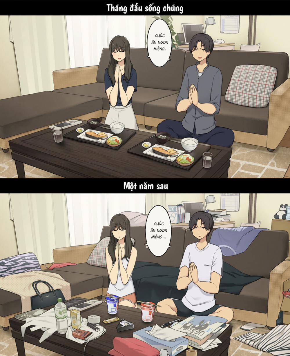 Cuộc sống thường nhật của một cặp đôi: Tháng đầu sống chung và một năm sau Oneshot trang 7