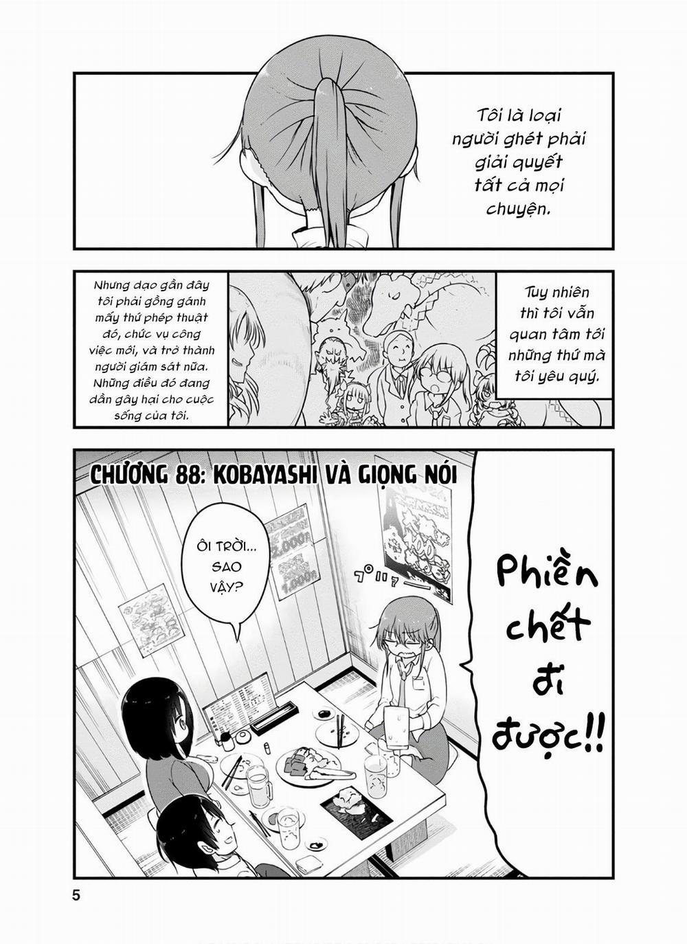 Cuộc Sống Trả Ơn Của Nàng Rồng Tohru! 0 "Kobayashi và giọng nói" trang 1