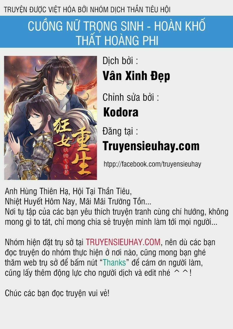 Cuồng Nữ Trọng Sinh - Hoàn Khố Thất Hoàng Phi 102 trang 0