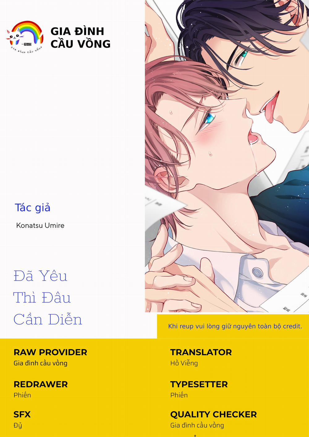 Đã Yêu Thì Đâu Cần Diễn 1 trang 0