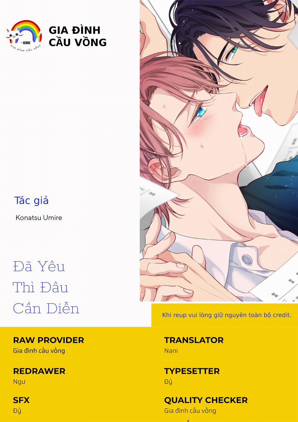 Đã Yêu Thì Đâu Cần Diễn 3 trang 0