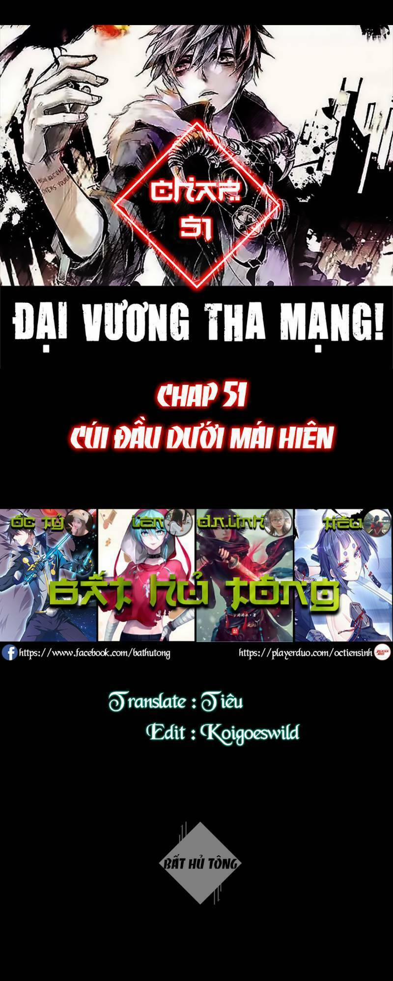 Đại Vương Tha Mạng 51 trang 0