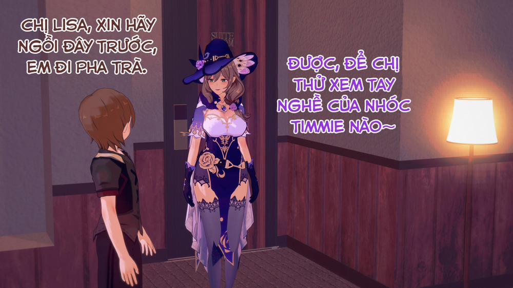 Dàn harem của Timmie. (Genshin Impact) Lisa 1 trang 17