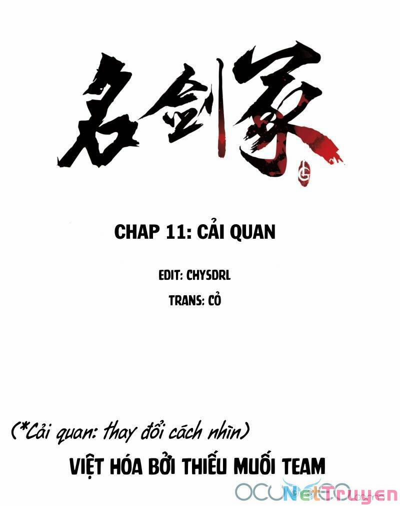Danh Kiếm Chủng 11 trang 1