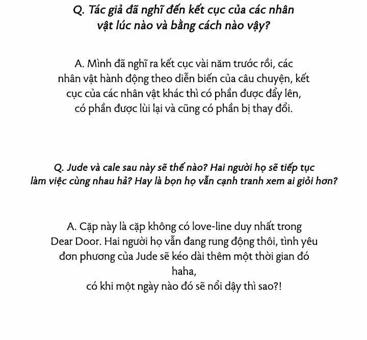 Dear Door Hậu kỳ trang 20