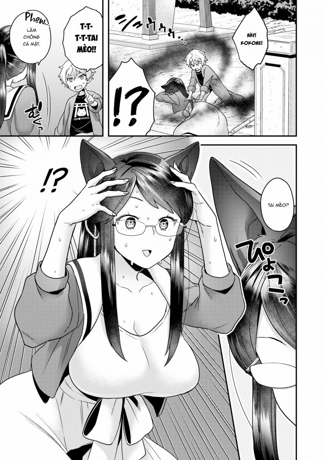 Dính lời nguyền của thần mèo Oneshot trang 5
