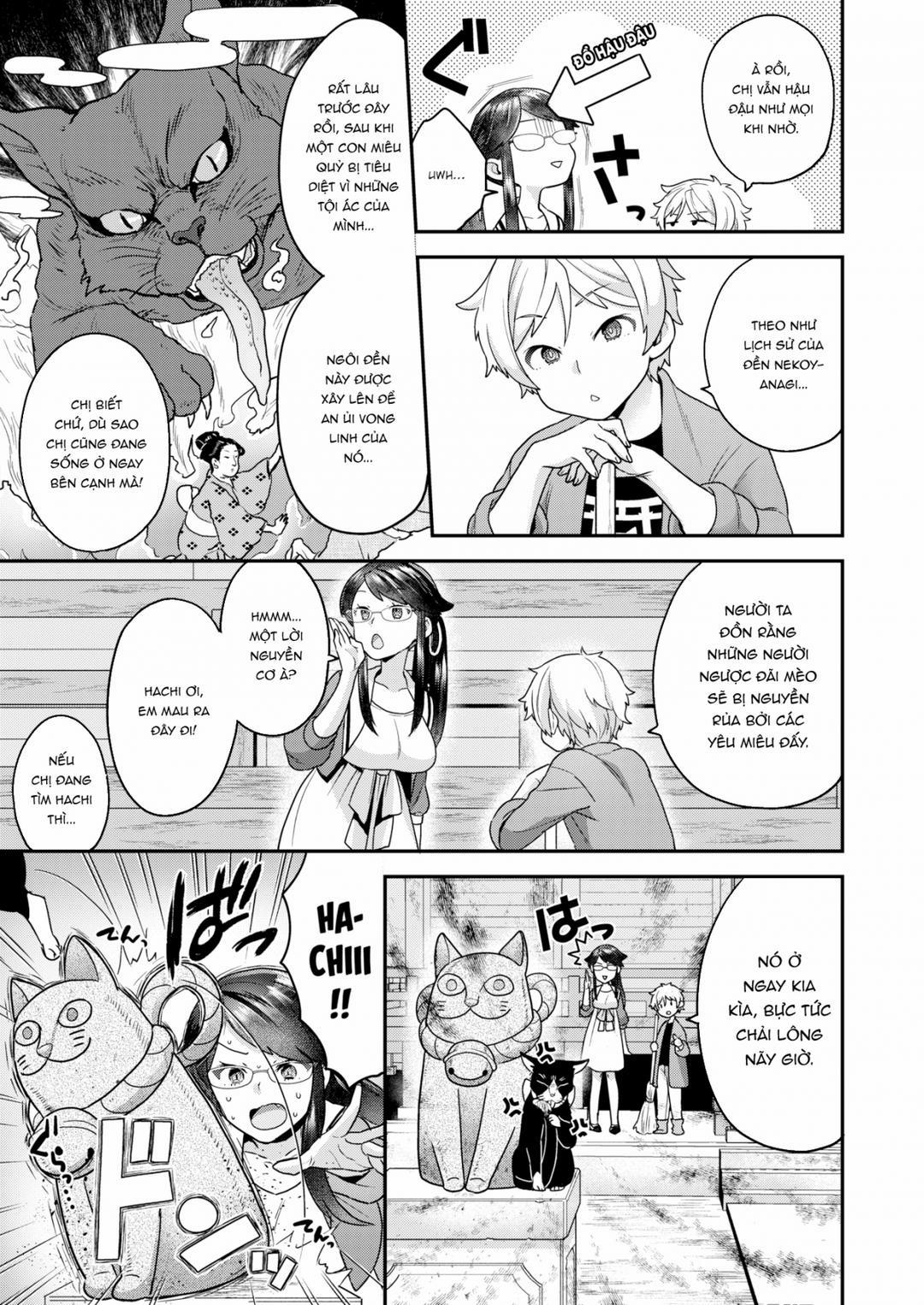 Dính lời nguyền của thần mèo Oneshot trang 3