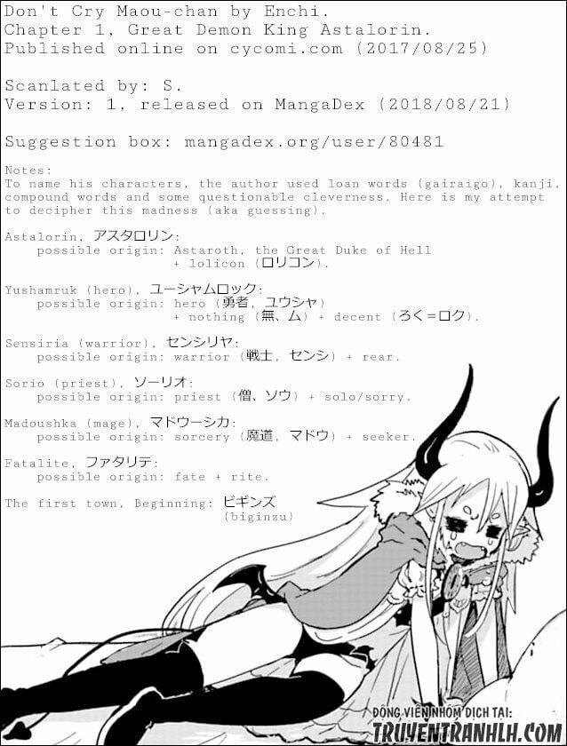 Don’t Cry Maou-Chan 1 trang 18