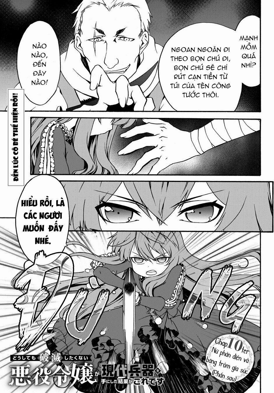 Doushitemo Hametsushitakunai Akuyaku Reijou Ga Gendai Heiki Wo Te Ni Shita Kekka Ga Kore Desu 10 trang 1