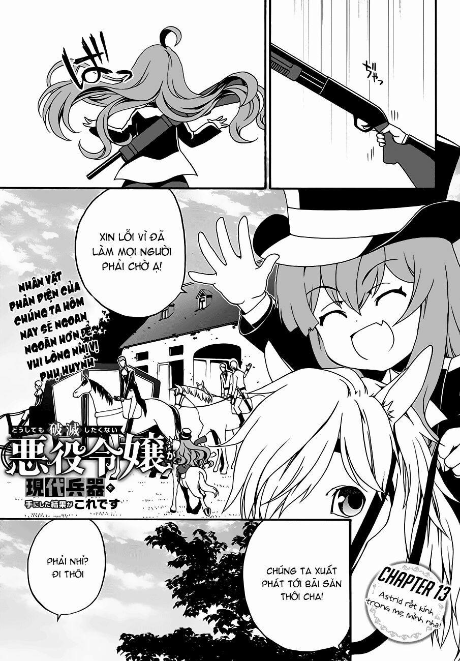 Doushitemo Hametsushitakunai Akuyaku Reijou Ga Gendai Heiki Wo Te Ni Shita Kekka Ga Kore Desu 13 trang 1
