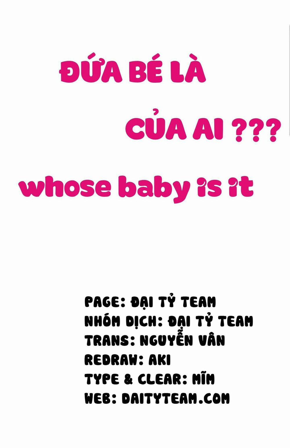 Đứa Bé Là Của Ai ???? 92 trang 0