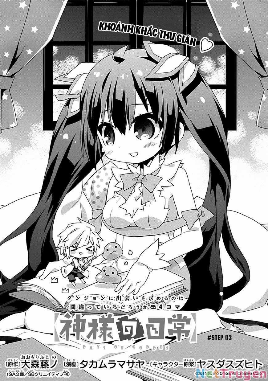 Dungeon Ni Deai O Motomeru No Wa Machigatte Iru Darou Ka 4Koma – Days Of Goddess 3 trang 3