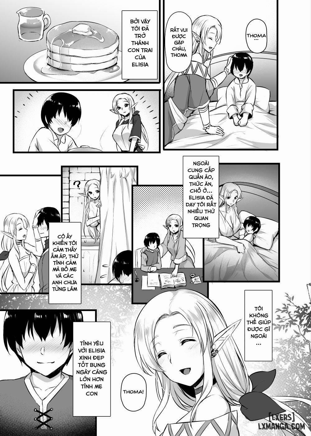 Elf no Okaa-san ~Giri no Musuko no Me no Mae de Orc ni Okasarete Oneshot trang 4
