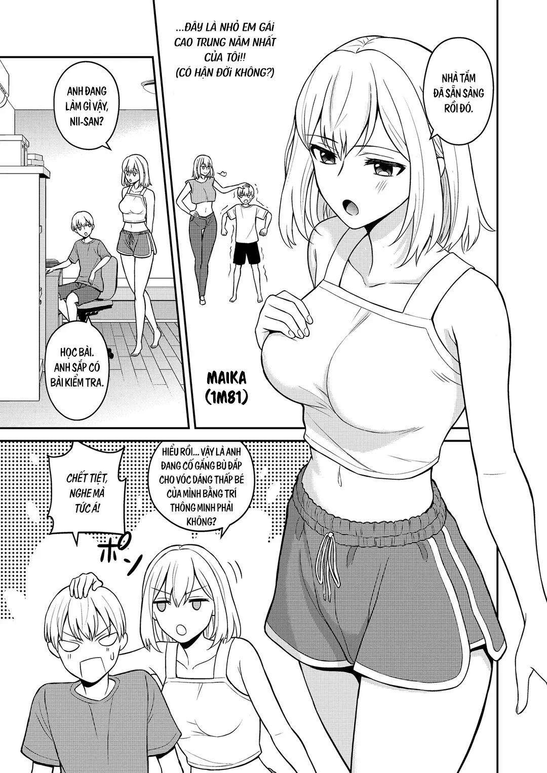 Em gái cao lớn là đồ dùng của riêng tôi! Oneshot trang 3