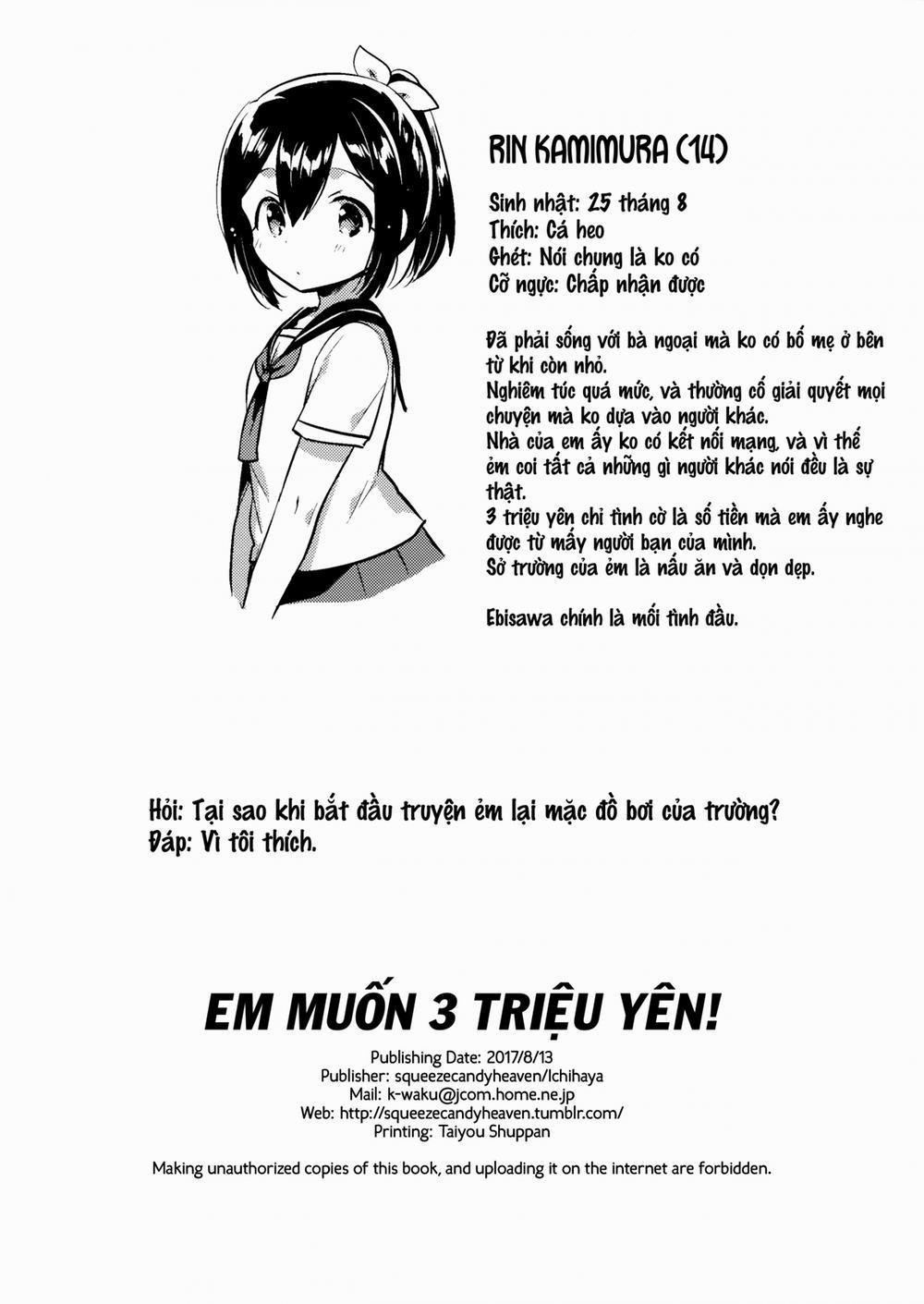 Em Muốn 3 Triệu Yên! Oneshot trang 27