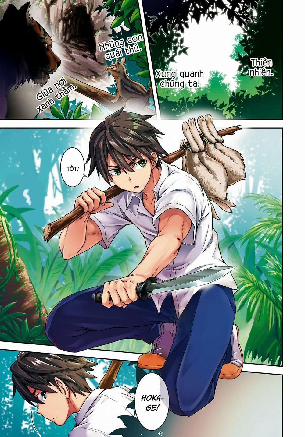 Gakkou No Minna To Isekai No Mujintou Ni Tenishitakedo Ore Dake Rakushou Desu 1 trang 2