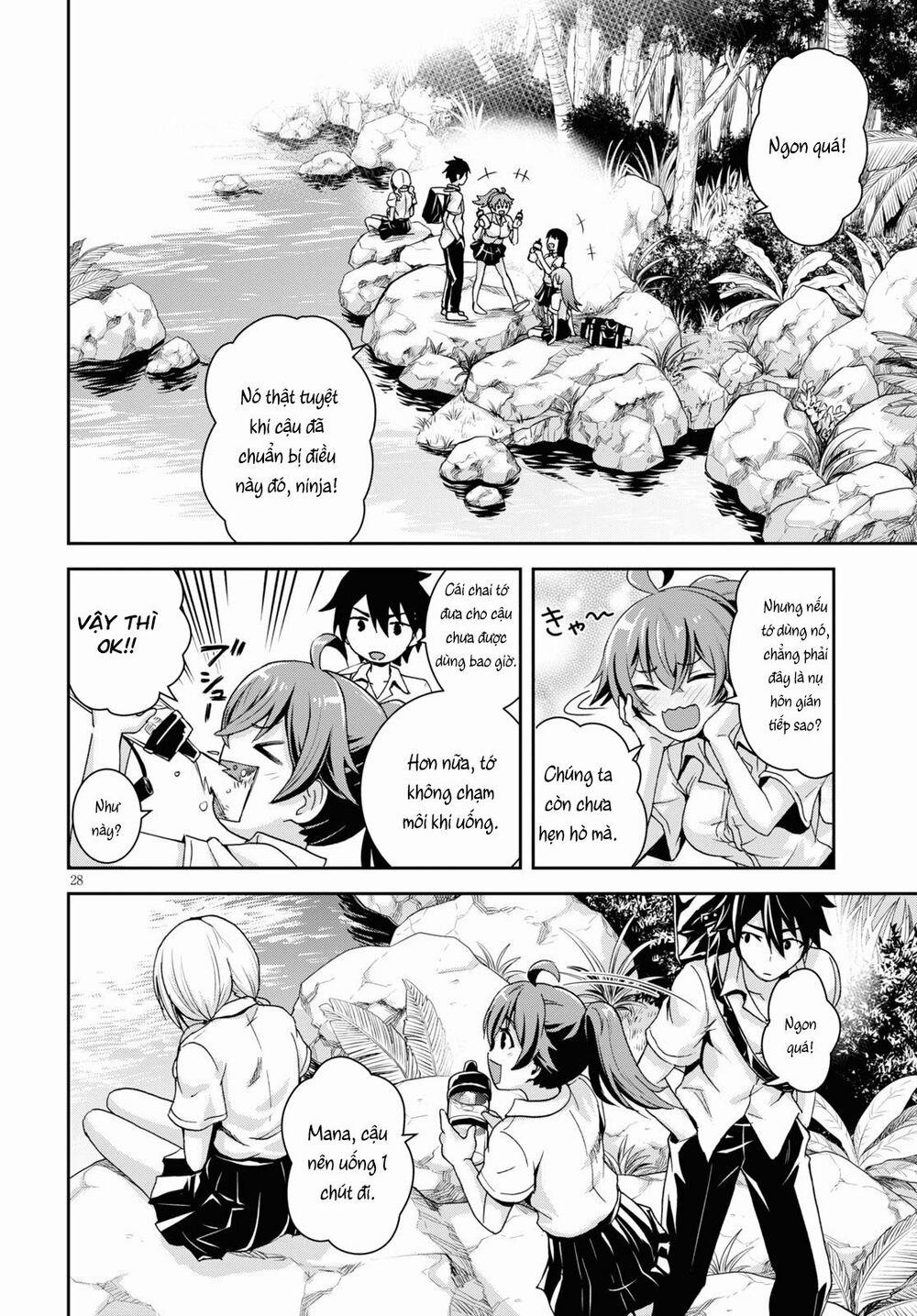 Gakkou No Minna To Isekai No Mujintou Ni Tenishitakedo Ore Dake Rakushou Desu 1 trang 32