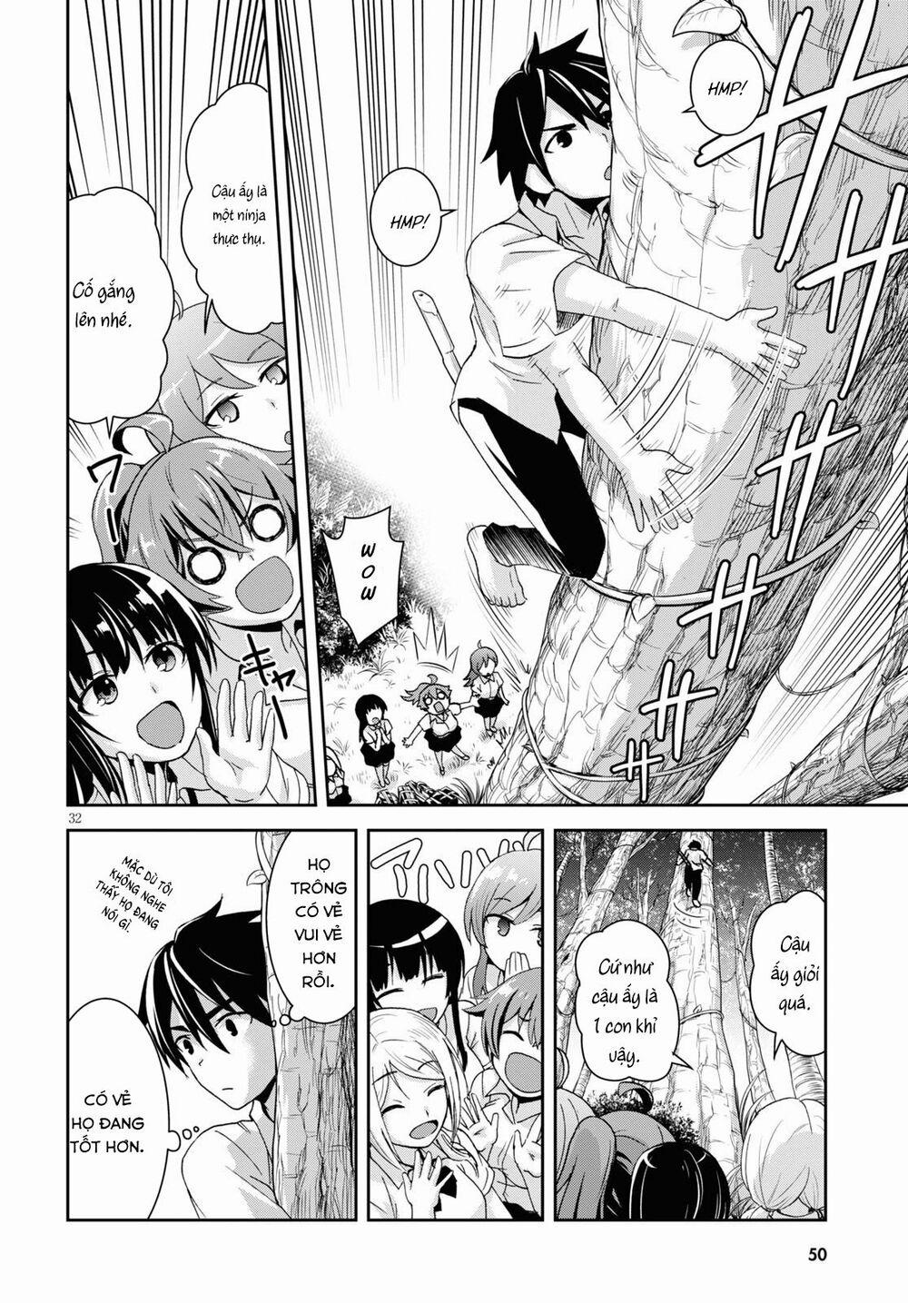 Gakkou No Minna To Isekai No Mujintou Ni Tenishitakedo Ore Dake Rakushou Desu 1 trang 36